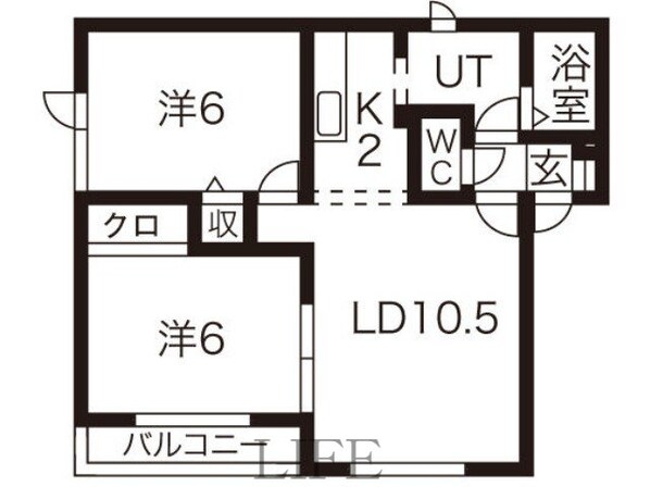 ハイセレール北郷の物件間取画像